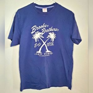 Brooks Brothers Casual Blue T-shirt front logo